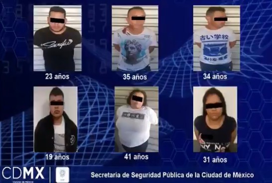 Cinco de los seis detenidos son colombianos, informó la SSP.