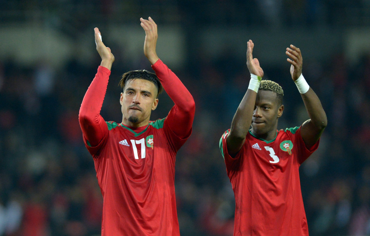 Jugadores de la selección de Marruecos