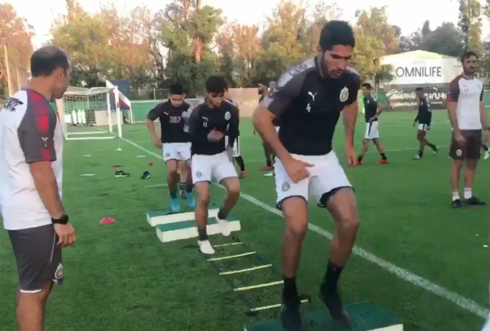 Los rojiblancos se preparan para su encuentro con Morelia. 