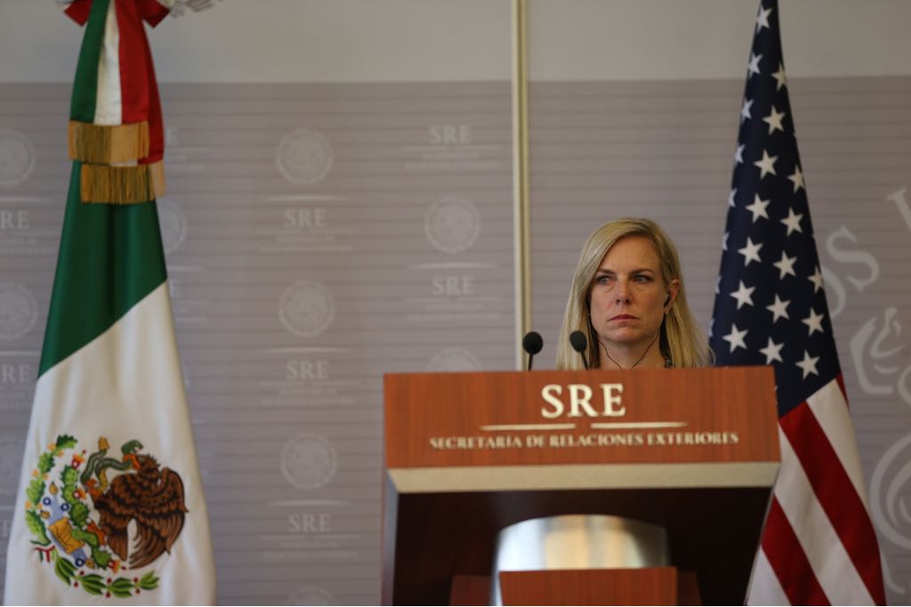La secretaria de Seguridad Nacional de EU, Kirstjen Nielsen, destacó que México y EU son aliados y amigos.