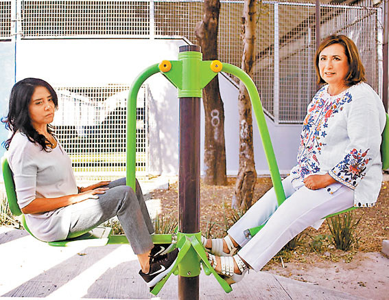 Las perredistas estuvieron en el Parque Lineal, en Miguel Hidalgo. 