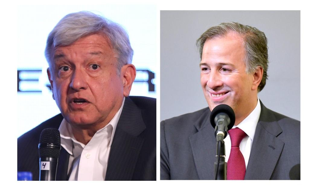 Andrés Manuel López Obrador y José Antonio Meade