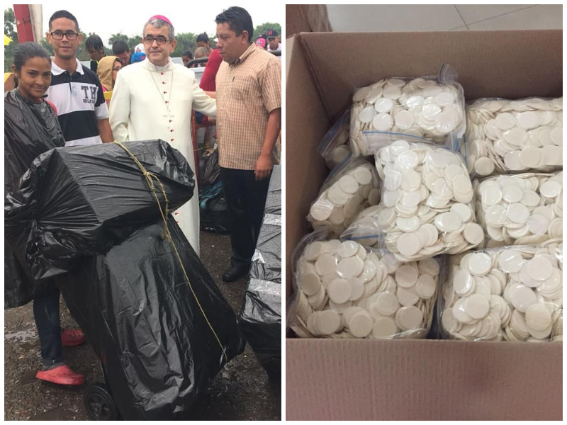 La Diócesis de Cúcuta, en Colombia, donó 250 mil hostias a la Iglesia Católica de Venezuela.