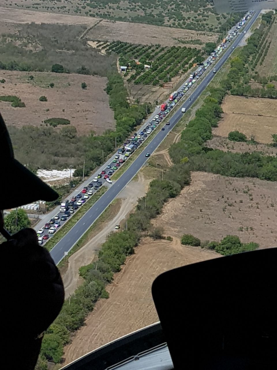 La espera es de casi dos horas por el tráfico.