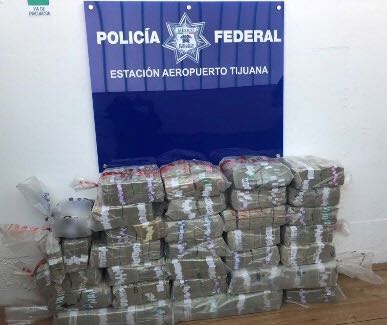 Los billetes se encontraban en costales de plástico. 