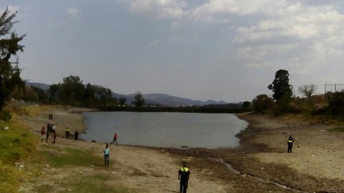 La zona está resguardada por la policía mexiquense. 