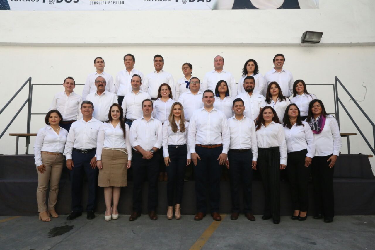 Los 26 candidatos de la Dirigencia Estatal del Partido Acción Nacional.
