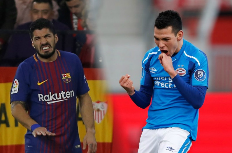 Luis Suárez e Hirving Lozano