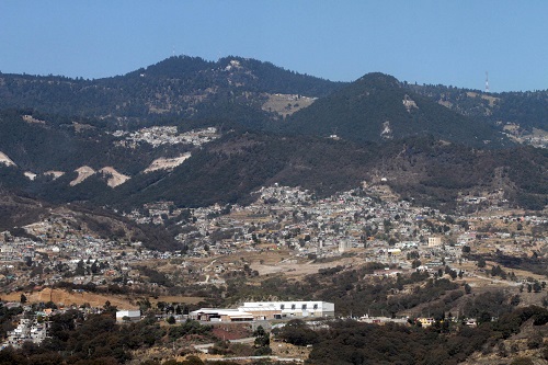 Zona poblada de Huixquilucan. 