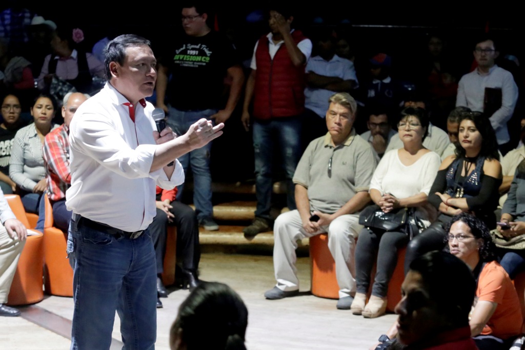 Miguel Ángel Osorio Chong acompañó a los candidatos Vanesa Barahona, Xitlalic Ceja y a Juan Carlos Lartiri a su inicio de campaña en el Municipio de S