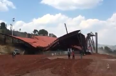 La obra estaba en proceso. 