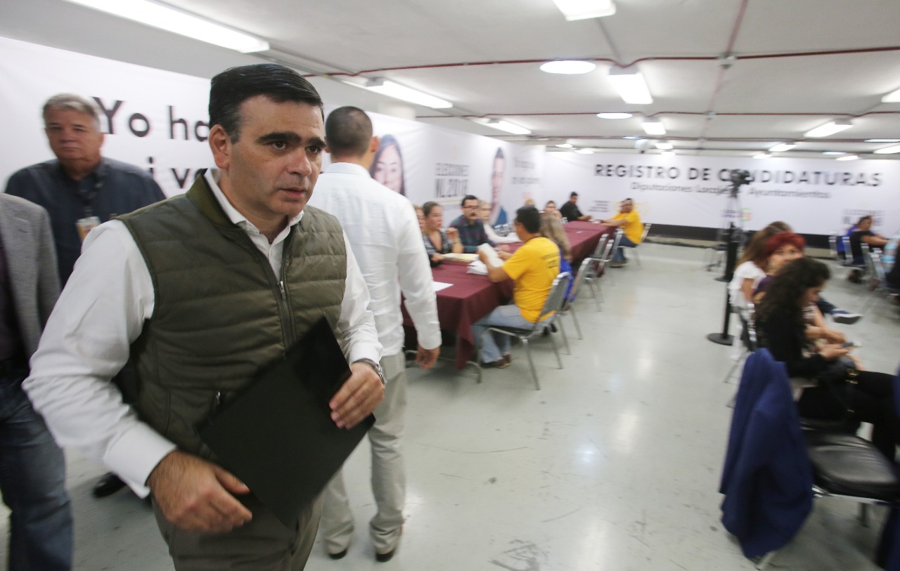 Mario Alberto Garza, presidente de la Comisión Estatal Electoral. 