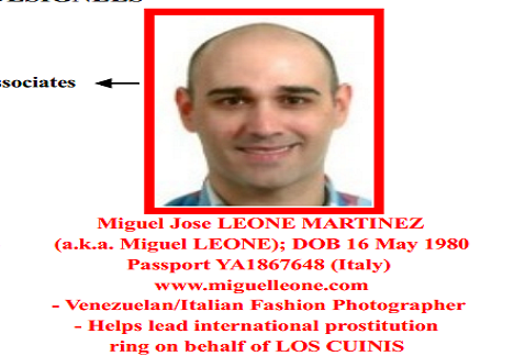 Miguel Leone es acusado de liderar una red de prostitución internacional al servicio de 'Los Cuinis'.