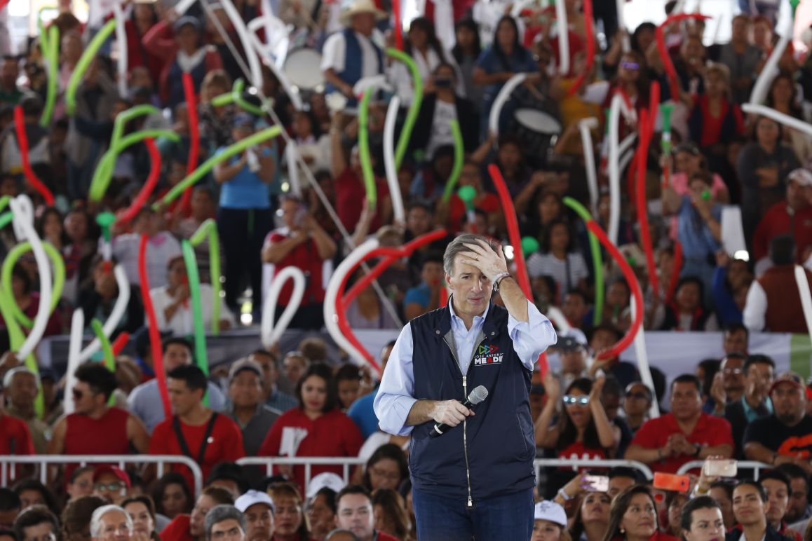 José Antonio Meade en acto de campaña en el municipio de Ecatepec