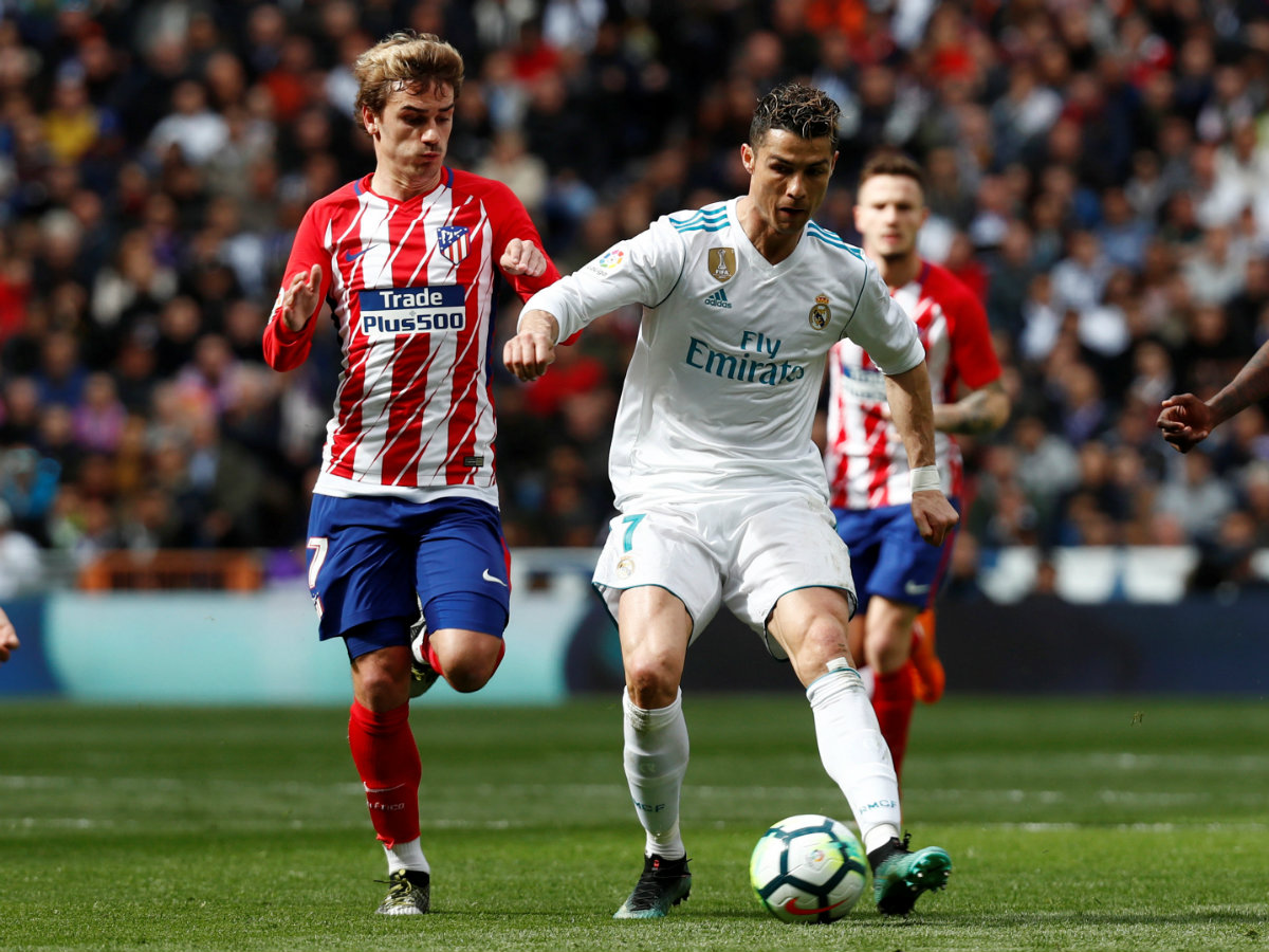 Antoine Griezmann y Cristiano Ronaldo protegonizaron el partido