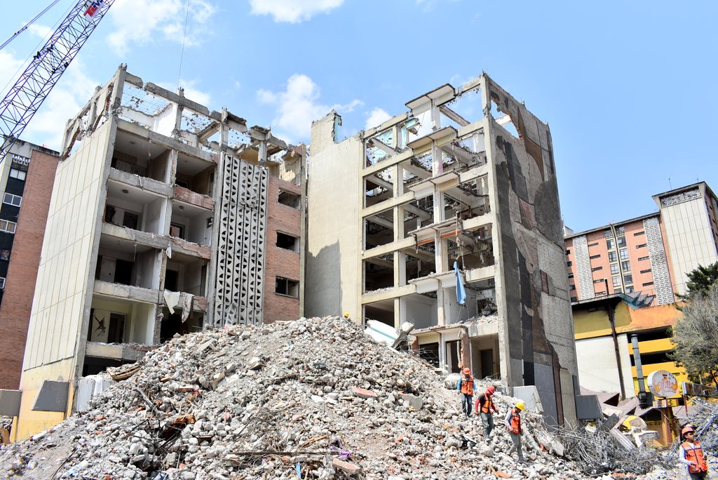 El edificio de la Osa Mayor se dañó después del sismo del 19 de septiembre pasado.