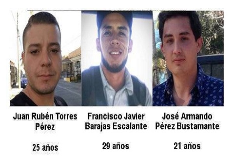 La Fiscalía informó que los tres jóvenes, desaparecidos el domingo, fueron encontrados y están con sus familiares.