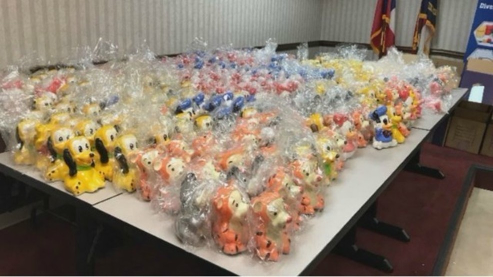 Se interceptó otro cargamento de muñecos de cerámica, éste sin droga, que se cree fue usado como señuelo.
