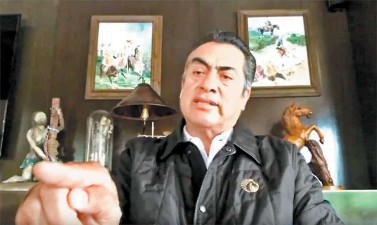 Jaime Rodríguez Calderón, candidato presidencial por la vía independiente, en entrevista con MILENIO Televisión. 