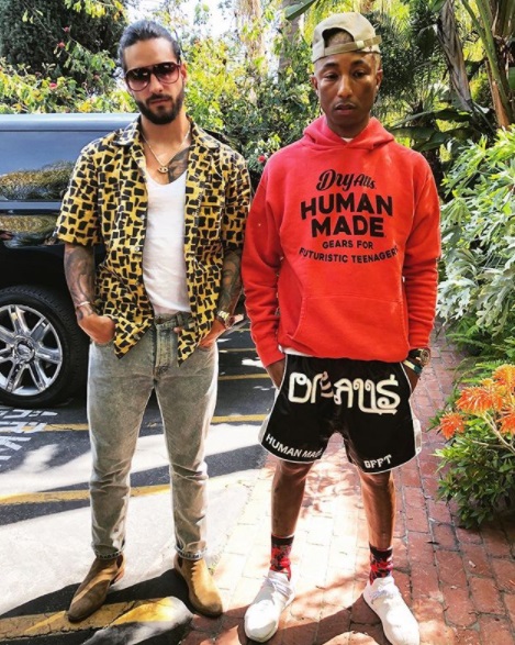¿Maluma y Pharrell Williams planean nuevo tema?