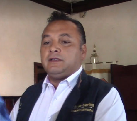 Gerardo Gaviña González, alcalde de Yuriria. 