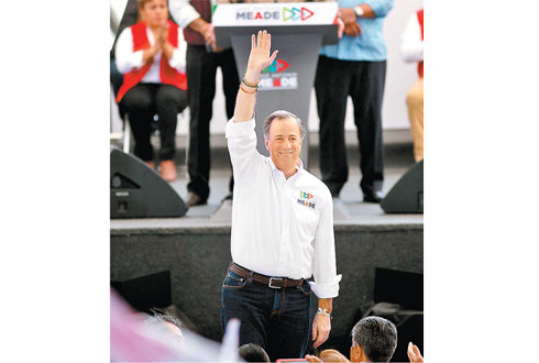 El candidato de la coalición Todos por México. 