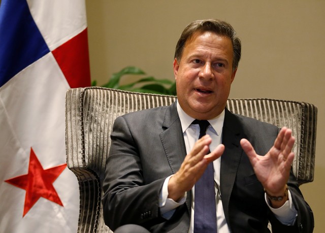 El presidente de Panamá, Juan Carlos Varela.