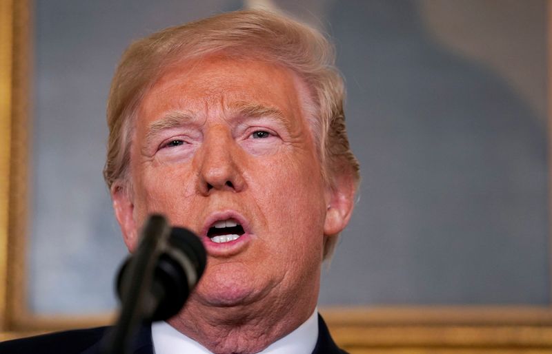 El presidente de EU, Donald Trump, se manifestó satisfecho de la ofensiva militar contra Siria.