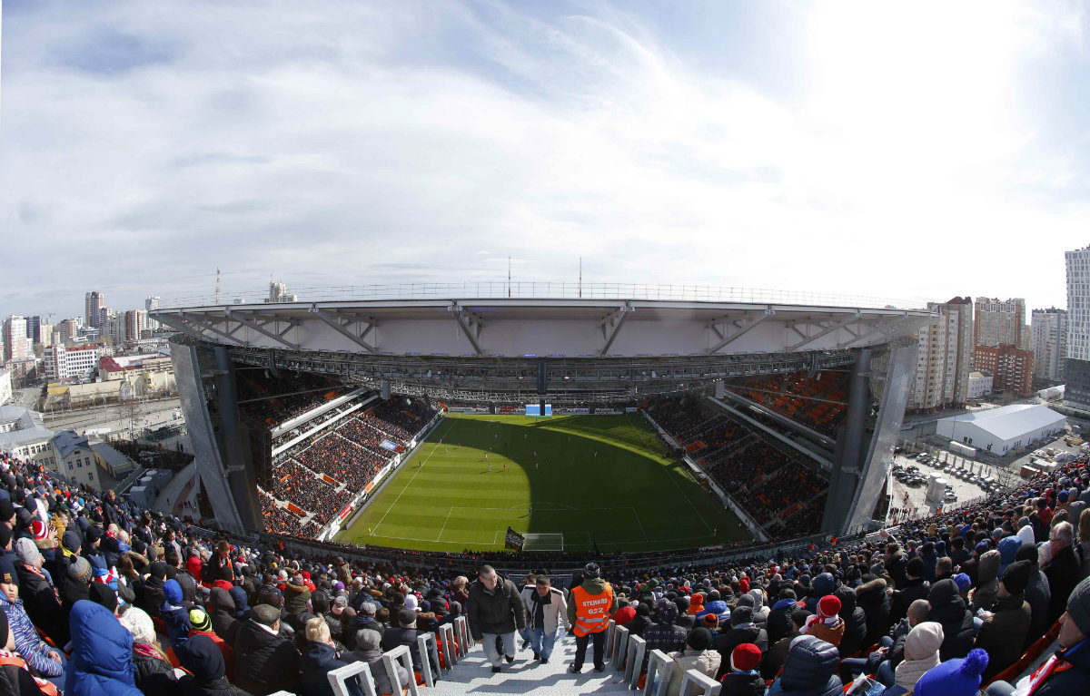El Estadio de Ekaterimburgo, donde jugará México, ya fue inaugurado
