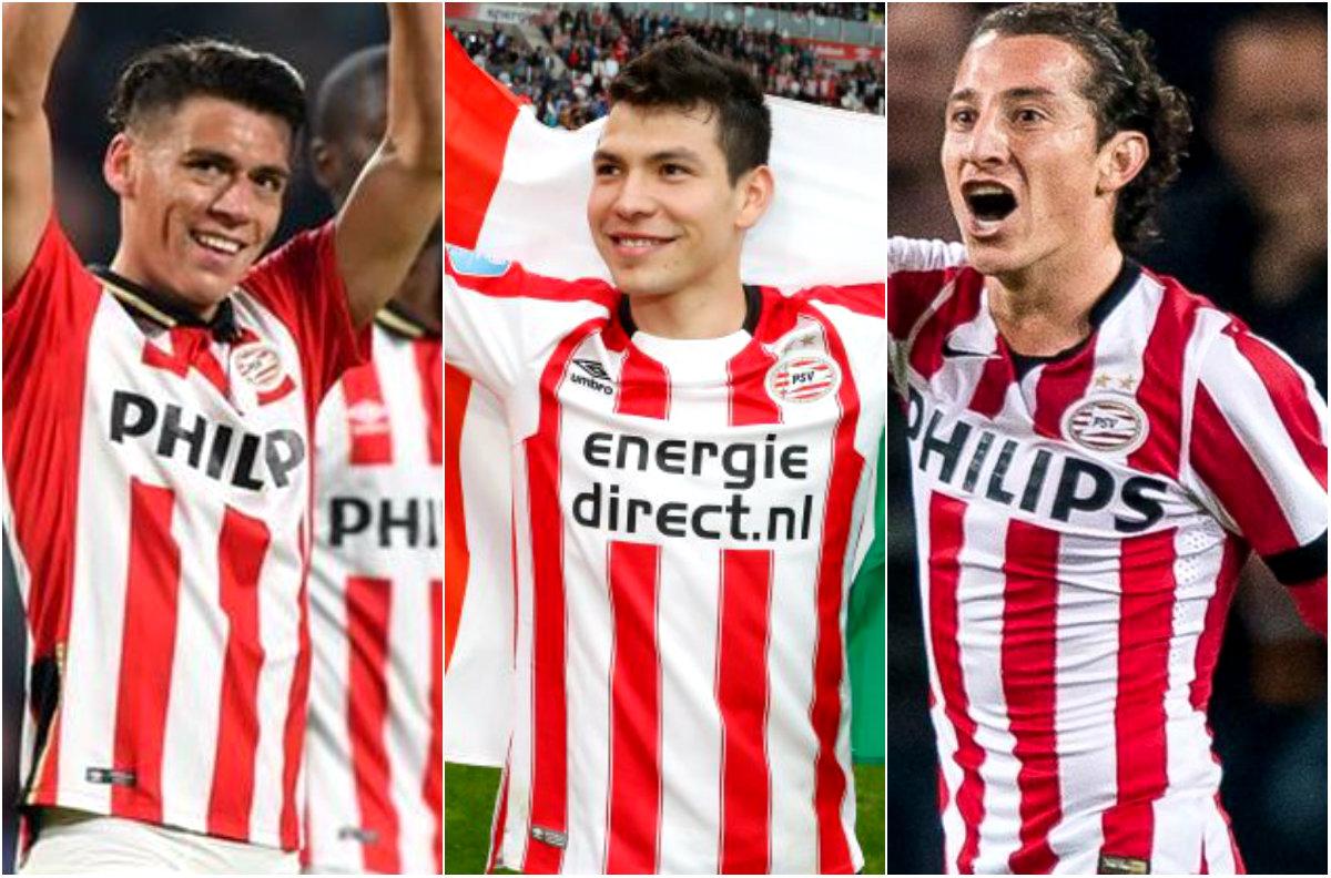 Héctor Moreno, Hirving Lozano y Andrés Guardado 