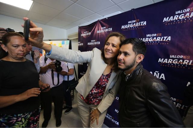 Margarita Zavala se reunió con sus simpatizantes en Nuevo León. 