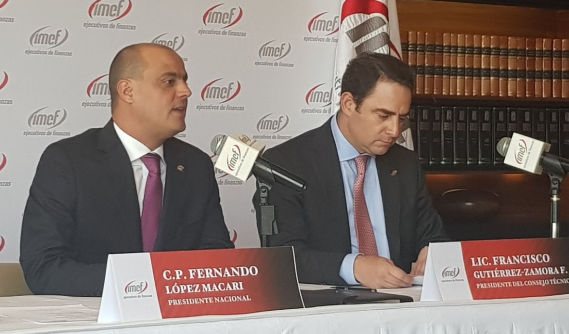 Conferencia de prensa del IMEF.