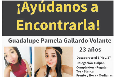 El 5 de noviembre acudió a un concierto en la carretera al Ajusco. 