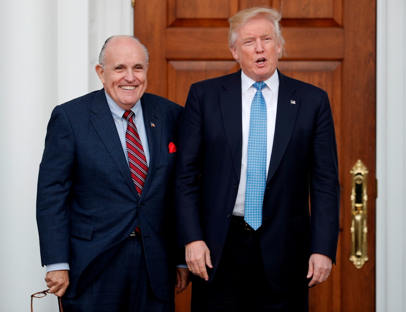 Rudy Giuliani y Donald Trump.