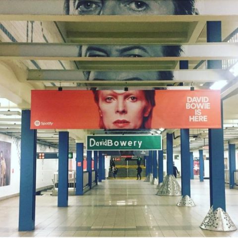 'David Bowie Subway Takeover'