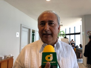 El presidente del Consejo Coordinador Empresarial de Veracruz, José Manuel Urreta Ortega. (Isabel Zamudio)