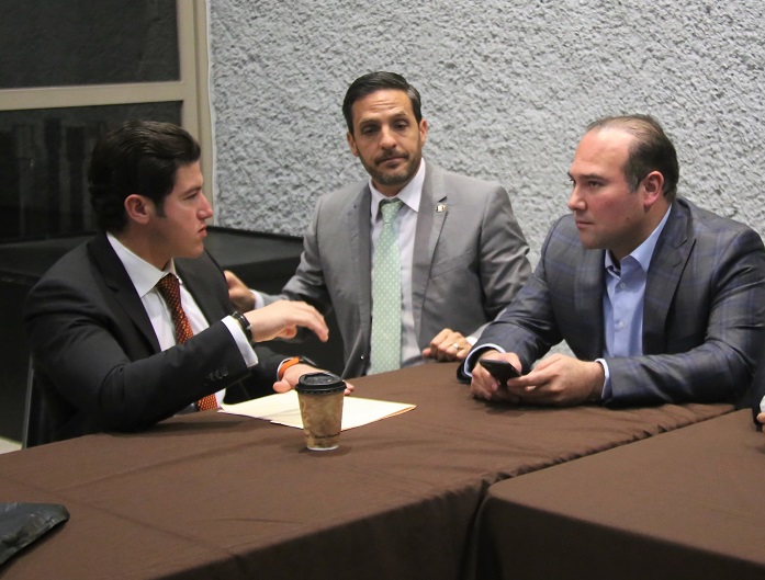 Los coordinadores de las diferentes bancadas en el Congreso Local. (Raúl Palacios)