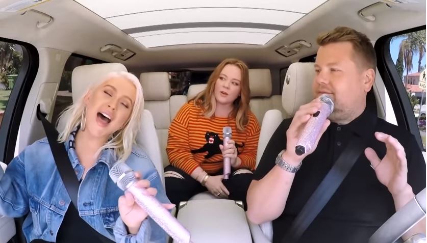 Christina Aguilera fue la primera invitada al Carpool Karaoke de este año. (Foto: Youtube James Corden)