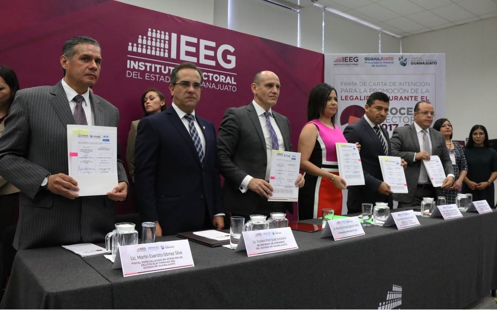 Firman carta de intención para la promoción de la legalidad en elecciones.