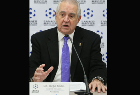 Jorge Emilio Garza Treviño, presidente de la Canaco en Monterrey. ( Roberto Alanís )