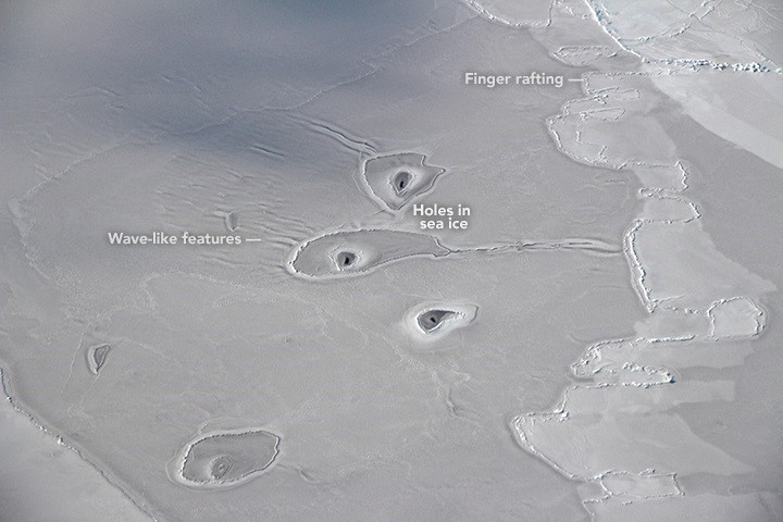 Las misteriosas formaciones que tienen intrigados a los científicos. (DPA / Nasa Earth Observatory)