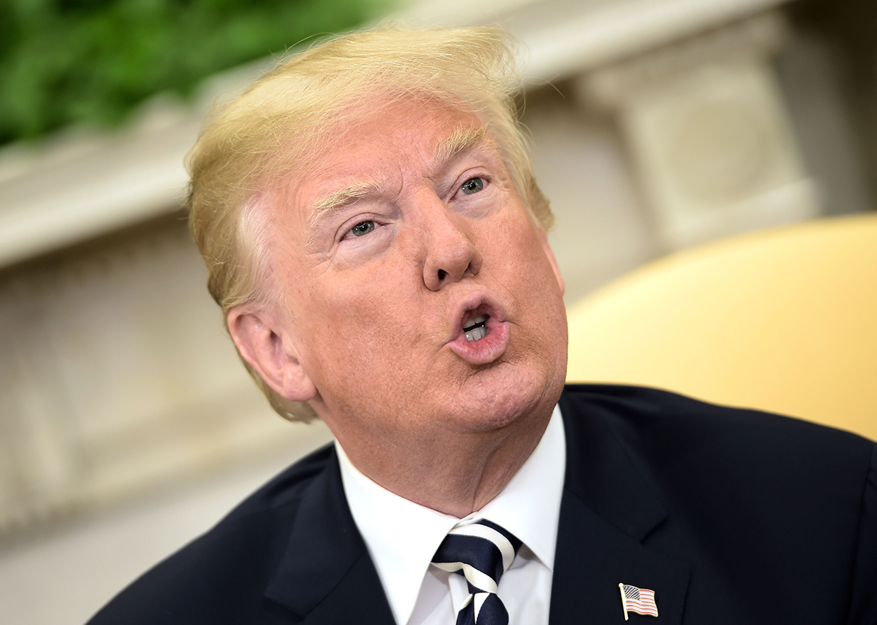 Donald Trump, presidente de Estados Unidos. (Brendan Smialowski/AFP)