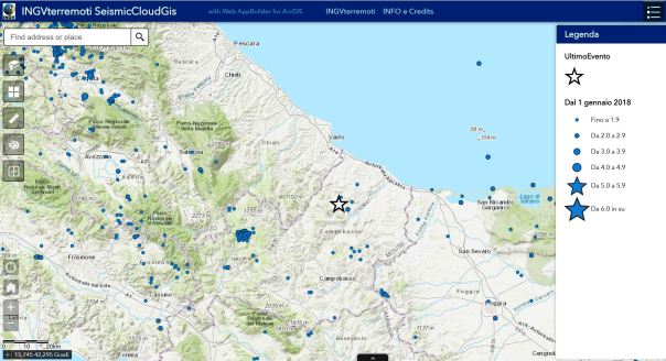 El Instituto de Geofisica y Vulcanología reportó un sismo de 4.2 en la región de Molise. (ingvterremoti.wordpress.com)