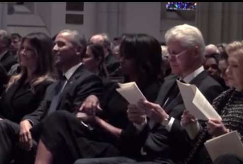 Melania Trump, los Obama y los Clinton (YouTube)