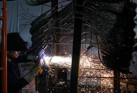 Obreros metalmecánica.