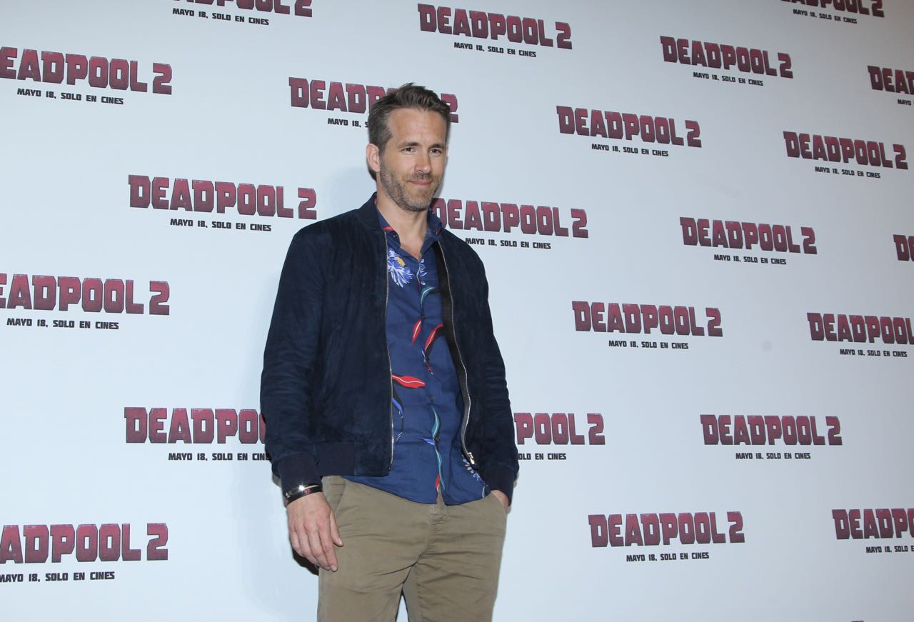 Ryan Reynolds durante su visita a nuestro país.
