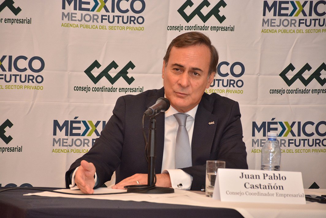 @cceoficialmx / Juan Pablo Castañón, presidente del Consejo Coordinador Empresarial (CCE).