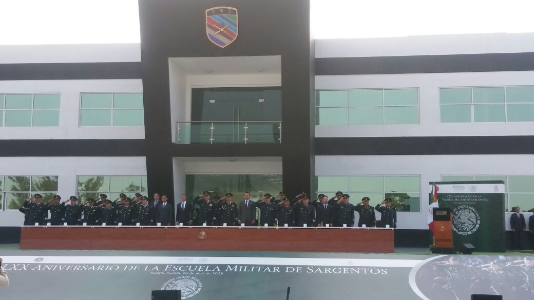 Se conmemora el septuagésimo aniversario de la Escuela Militar de Sargentos. (Josué Mota)
