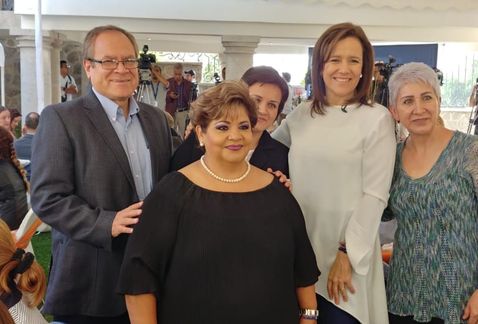 Margarita Zavala llegó a la ciudad de León. (Foto René Fúnez)