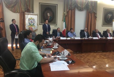 Patronato de Feria León comparece ante Ayuntamiento de León. (Foto Pablo Flores ) PABLO FLORES
